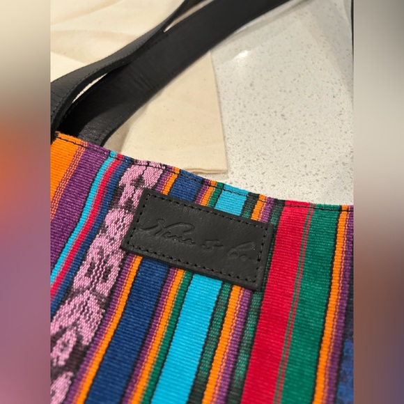 Nena & Co. FARMERS MARKET TOTE - CORTE DE PLAYA - BLACK - NO. 27070 - Picture 2 of 8